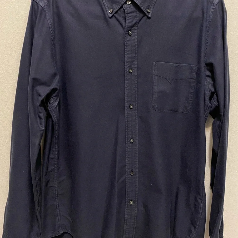 Men’s navy blue 1=UNI QLD slim fit size M button down shirt - Picture 9 of 13